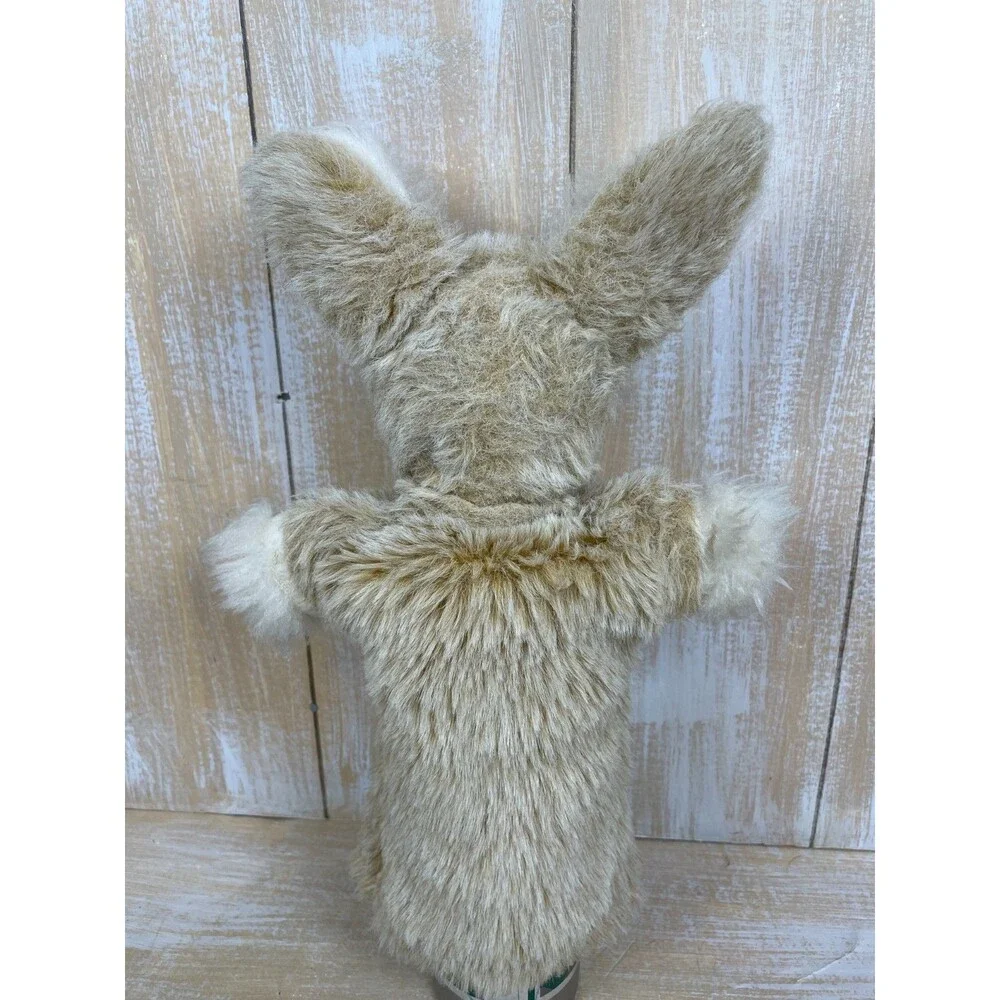 Vintage Rabbit Hare Hand Puppet Mohair Look Plush Bunny Puppet 14